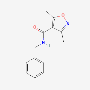 N-benzyl-3,5-dimethyl-4-isoxazolecarboxamide