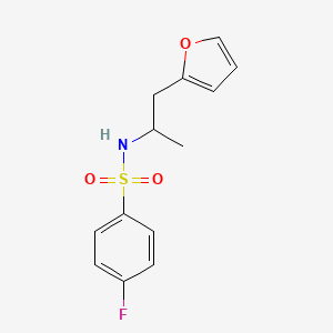 4-fluoro-N-(1-(furan-2-yl)propan-2-yl)benzenesulfonamide