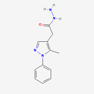 2-(5-methyl-1-phenyl-1H-pyrazol-4-yl)acetohydrazide