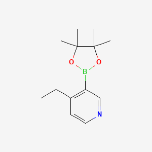 molecular formula C13H20BNO2 B2481018 4-乙基吡啶-3-硼酸酯 CAS No. 2096330-85-5