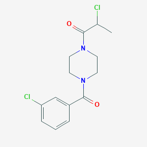 2-Chloro-1-[4-(3-chlorobenzoyl)piperazin-1-yl]propan-1-one