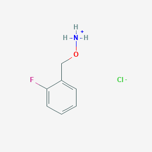 molecular formula C7H9ClFNO B2481028 O-(2-氟苯甲基)羟胺盐酸盐 CAS No. 215599-91-0