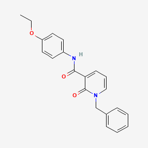 molecular formula C21H20N2O3 B2481034 1-benzyl-N-(4-ethoxyphenyl)-2-oxo-1,2-dihydropyridine-3-carboxamide CAS No. 946244-78-6
