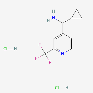 Cyclopropyl[2-(trifluoromethyl)pyridin-4-yl]methanamine dihydrochloride