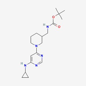 tert-Butyl ((1-(6-(cyclopropylamino)pyrimidin-4-yl)piperidin-3-yl)methyl)carbamate