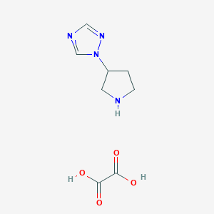 1-(Pyrrolidin-3-yl)-1H-1,2,4-triazole oxalate