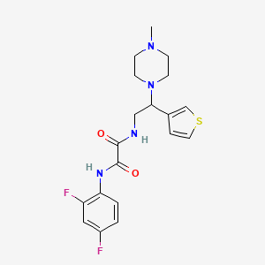 N1-(2,4-difluorophenyl)-N2-(2-(4-methylpiperazin-1-yl)-2-(thiophen-3-yl)ethyl)oxalamide