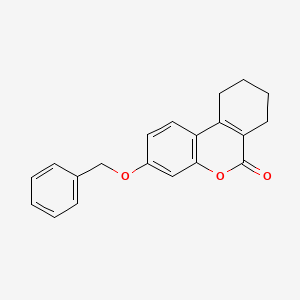 molecular formula C20H18O3 B2481071 3-(benzyloxy)-7,8,9,10-tetrahydro-6H-benzo[c]chromen-6-one CAS No. 320350-67-2