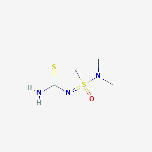 molecular formula C4H11N3OS2 B2481080 N'-硫代二甲基甲烷磺酰亚胺 CAS No. 2174001-47-7