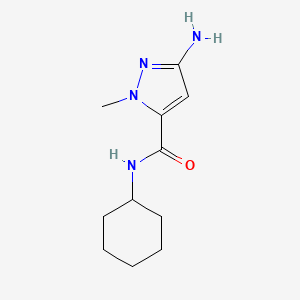 3-amino-N-cyclohexyl-1-methyl-1H-pyrazole-5-carboxamide