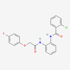 2-chloro-N-(2-(2-(4-fluorophenoxy)acetamido)phenyl)benzamide