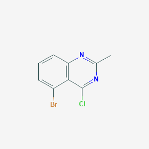 molecular formula C9H6BrClN2 B2481090 5-Bromo-4-chloro-2-methylquinazoline CAS No. 1823899-28-0