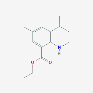 molecular formula C14H19NO2 B2481091 Ethyl 4,6-dimethyl-1,2,3,4-tetrahydroquinoline-8-carboxylate CAS No. 2248364-59-0