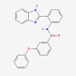 molecular formula C26H19N3O2 B2481092 N-(2-(1H-benzo[d]imidazol-2-yl)phenyl)-3-phenoxybenzamide CAS No. 312756-21-1