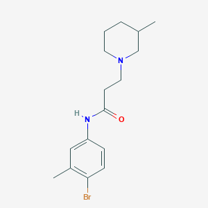 N-(4-bromo-3-methylphenyl)-3-(3-methylpiperidin-1-yl)propanamide