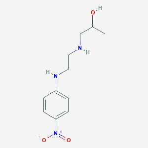 molecular formula C11H17N3O3 B2481104 1-({2-[(4-硝基苯基)氨基]乙基}氨基)丙醇 CAS No. 303132-93-6
