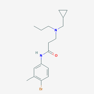 N-(4-bromo-3-methylphenyl)-3-[(cyclopropylmethyl)(propyl)amino]propanamide