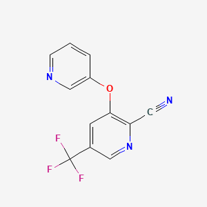3-(3-Pyridinyloxy)-5-(trifluoromethyl)-2-pyridinecarbonitrile