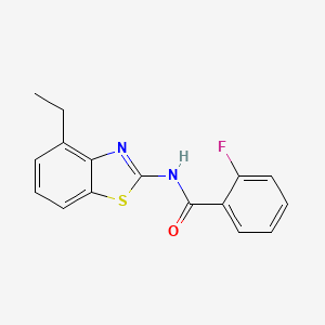 N-(4-ethyl-1,3-benzothiazol-2-yl)-2-fluorobenzamide