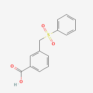 molecular formula C14H12O4S B2481161 3-[(Benzenesulfonyl)methyl]benzoic acid CAS No. 142730-34-5