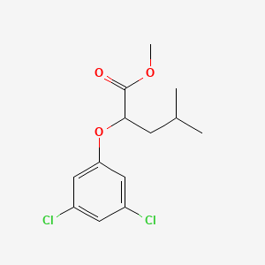 molecular formula C13H16Cl2O3 B2481169 2-(3,5-ジクロロフェノキシ)-4-メチルペンタン酸メチル CAS No. 2044706-76-3