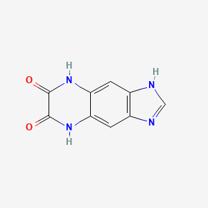 molecular formula C9H6N4O2 B2481176 1H-咪唑并[4,5-g]喹喔啉-6,7-二醇 CAS No. 924871-19-2