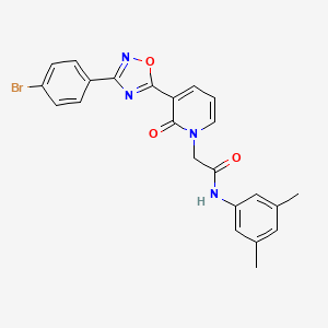 molecular formula C23H19BrN4O3 B2481204 2-[3-[3-(4-bromophenyl)-1,2,4-oxadiazol-5-yl]-2-oxopyridin-1(2H)-yl]-N-(3,5-dimethylphenyl)acetamide CAS No. 1105223-18-4