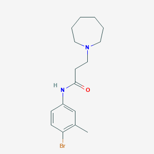 molecular formula C16H23BrN2O B248121 3-(1-Azepanyl)-N-(4-bromo-3-methylphenyl)propanamide 