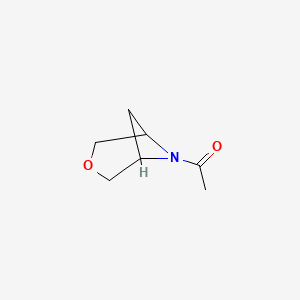 1-(3-Oxa-6-azabicyclo[3.1.1]heptan-6-yl)ethanone