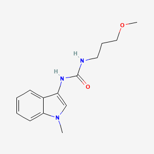 molecular formula C14H19N3O2 B2481216 1-(3-甲氧基丙基)-3-(1-甲基-1H-吲哚-3-基)脲 CAS No. 941968-73-6