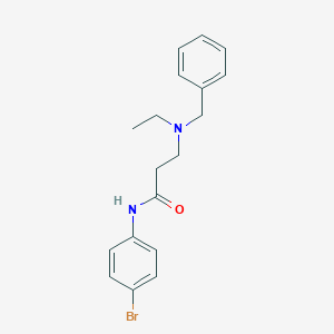 molecular formula C18H21BrN2O B248123 3-[benzyl(ethyl)amino]-N-(4-bromophenyl)propanamide 