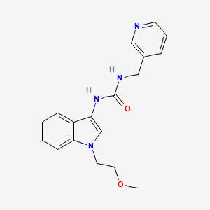 molecular formula C18H20N4O2 B2481231 1-(1-(2-methoxyethyl)-1H-indol-3-yl)-3-(pyridin-3-ylmethyl)urea CAS No. 941988-48-3