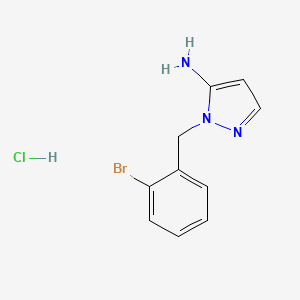 1-[(2-bromophenyl)methyl]-1H-pyrazol-5-amine hydrochloride
