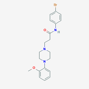 molecular formula C20H24BrN3O2 B248125 N-(4-bromophenyl)-3-[4-(2-methoxyphenyl)piperazin-1-yl]propanamide 