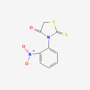molecular formula C9H6N2O3S2 B2481252 3-(2-Nitrophenyl)-2-thioxothiazolidin-4-one CAS No. 52494-41-4
