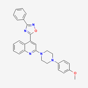 N-(3,4-dimethylphenyl)-2-({6-[4-(3-methoxyphenyl)piperazin-1-yl]pyrimidin-4-yl}thio)acetamide