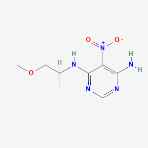 N-(1-methoxypropan-2-yl)-5-nitropyrimidine-4,6-diamine
