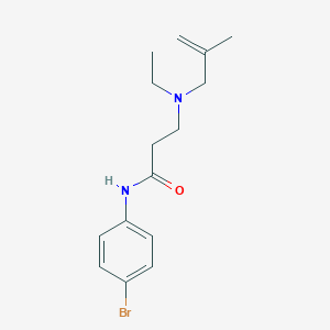 N-(4-bromophenyl)-3-[ethyl(2-methyl-2-propenyl)amino]propanamide