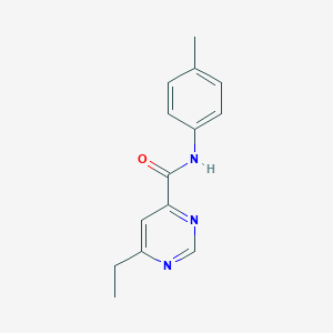 molecular formula C14H15N3O B2481297 6-Ethyl-N-(4-methylphenyl)pyrimidine-4-carboxamide CAS No. 2415518-08-8