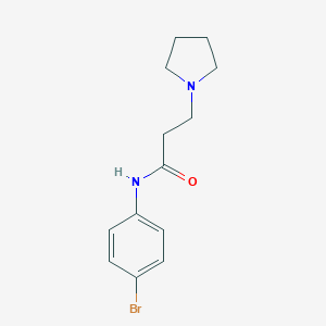 molecular formula C13H17BrN2O B248130 N-(4-Bromo-phenyl)-3-pyrrolidin-1-yl-propionamide 