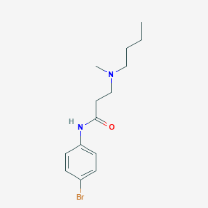 molecular formula C14H21BrN2O B248131 N-(4-bromophenyl)-3-[butyl(methyl)amino]propanamide 
