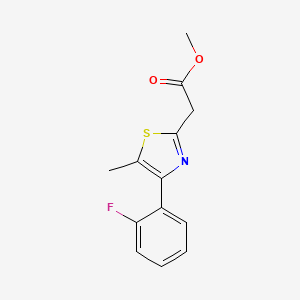 Methyl 2-[4-(2-fluorophenyl)-5-methyl-1,3-thiazol-2-yl]acetate