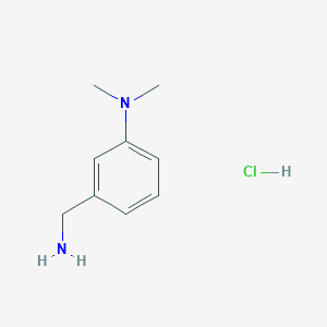 molecular formula C9H15ClN2 B2481315 3-(Aminomethyl)-N,N-dimethylaniline hydrochloride CAS No. 146639-76-1