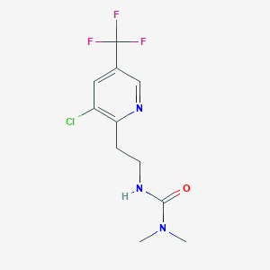 1-{2-[3-Chloro-5-(trifluoromethyl)pyridin-2-yl]ethyl}-3,3-dimethylurea