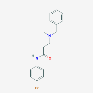 3-[benzyl(methyl)amino]-N-(4-bromophenyl)propanamide
