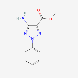 molecular formula C10H10N4O2 B2481321 5-氨基-2-苯基-2H-1,2,3-三唑-4-羧酸甲酯 CAS No. 405279-31-4