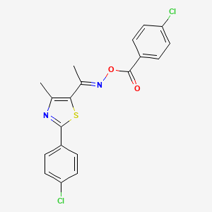 5-{[(4-Chlorobenzoyl)oxy]ethanimidoyl}-2-(4-chlorophenyl)-4-methyl-1,3-thiazole