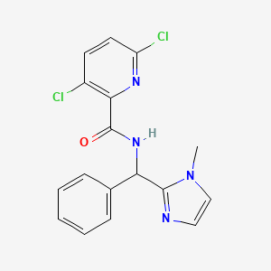 3,6-Dichloro-N-[(1-methylimidazol-2-yl)-phenylmethyl]pyridine-2-carboxamide