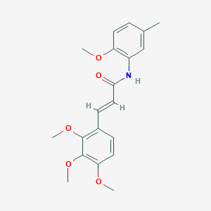 molecular formula C20H23NO5 B2481340 (2E)-N-(2-甲氧基-5-甲基苯基)-3-(2,3,4-三甲氧基苯基)丙-2-烯酰胺 CAS No. 329778-85-0