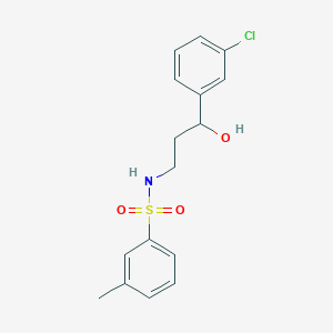 N-(3-(3-chlorophenyl)-3-hydroxypropyl)-3-methylbenzenesulfonamide